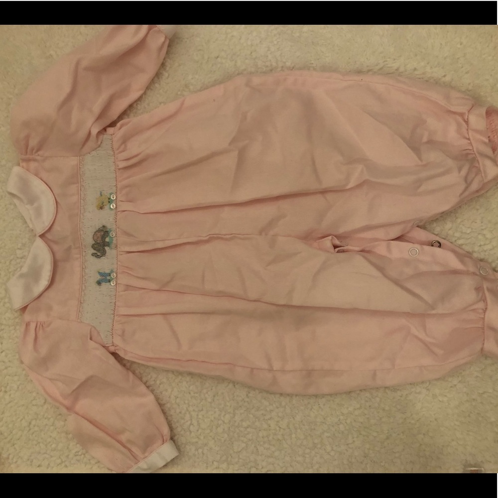 Petit Ami Smocked Circus jumper